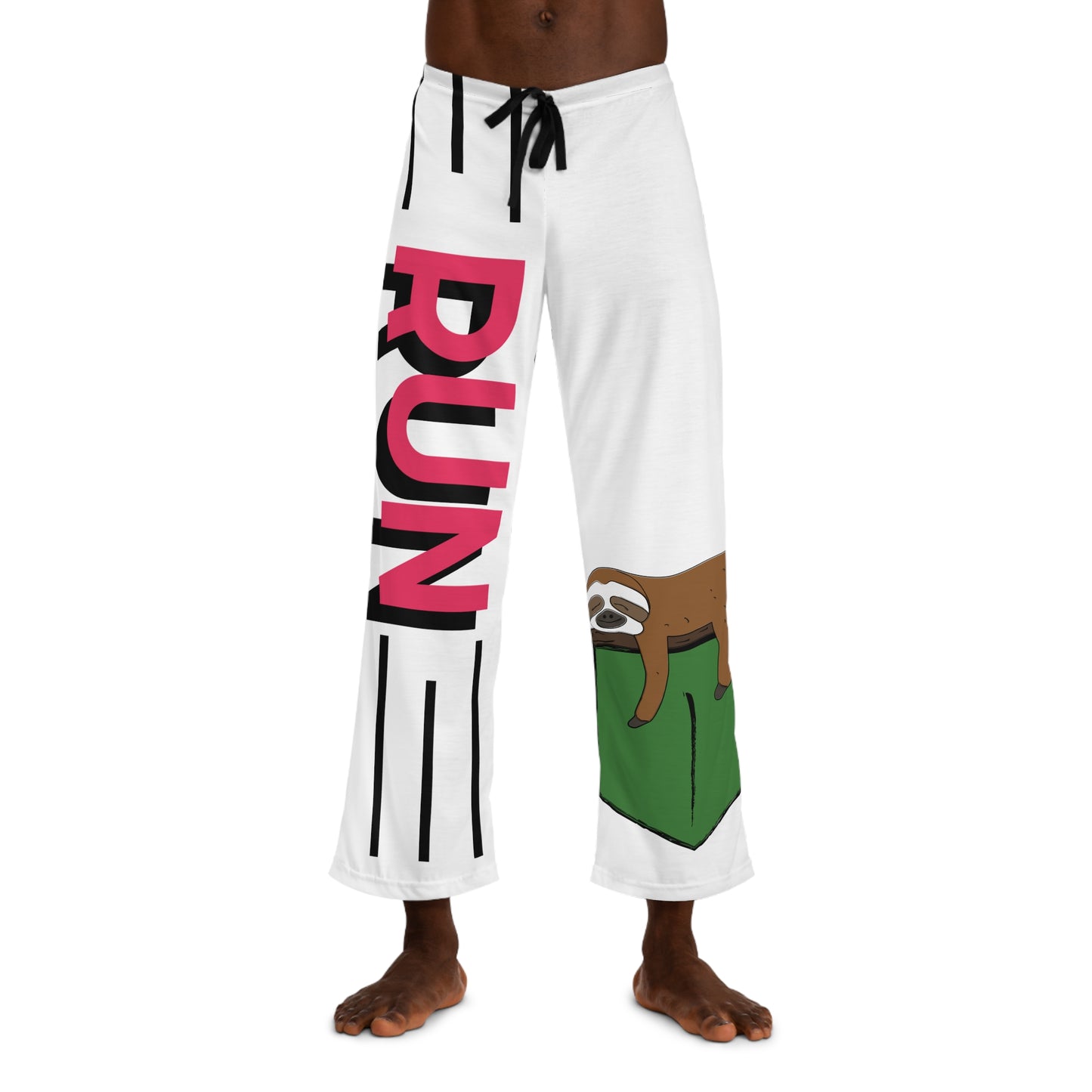 Funny Men's Pajama Pants with Sloth Design - Perfect for Relaxing and Lounging